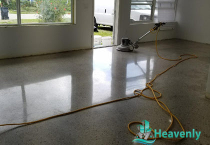 Polishing of Terrazzo Flooring Process in West Palm Beach