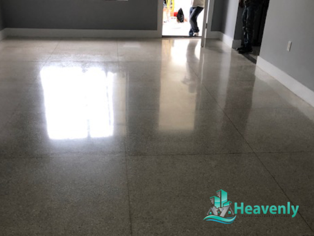Terrazzo Floor Cleaned & Polished Service